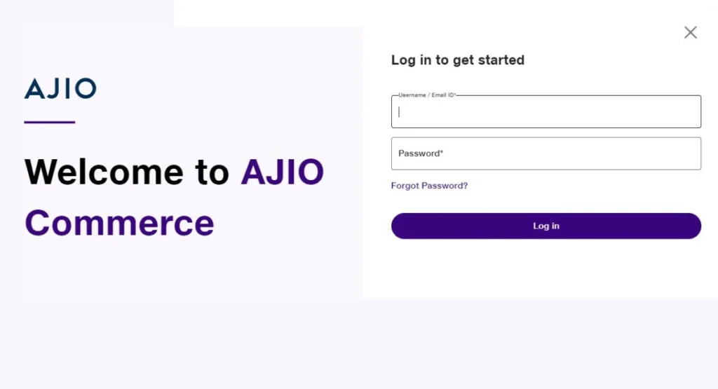 this image shown in AJIO Seller Login Process